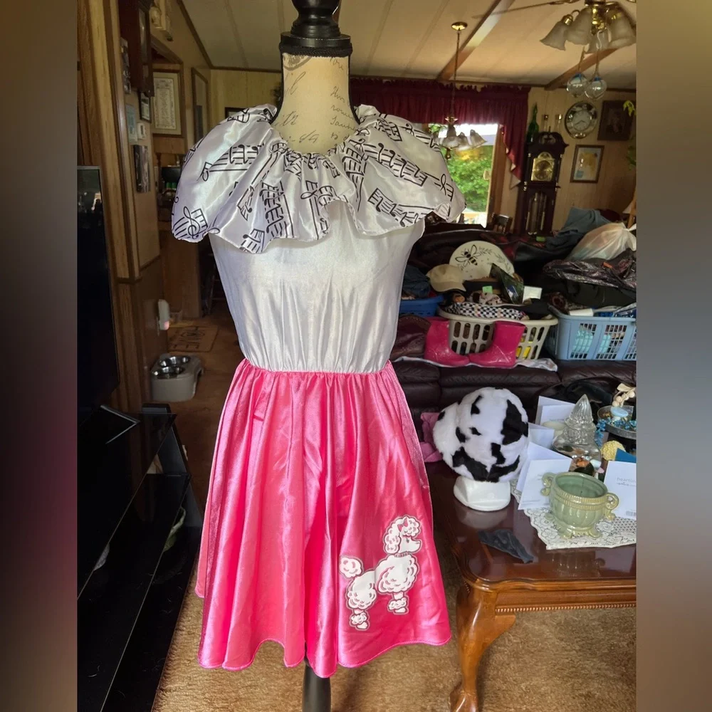 🐩Rubie’s vintage 1950s Poodle Halloween Costume Dress Girls Large 12-14.🐩